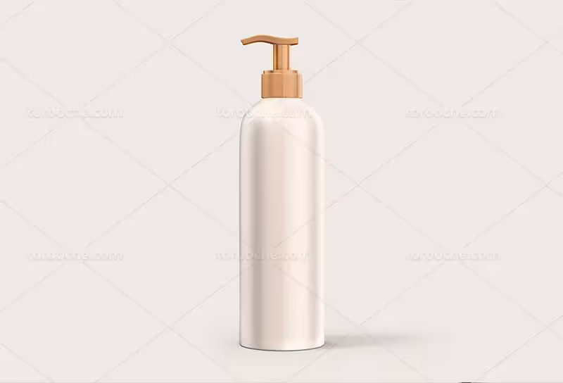 موکاپ بطری پمپی آرایشی | گرافیک با طعم تربچه