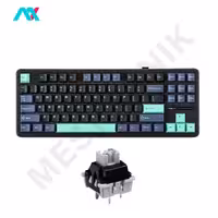 کیبورد گیمینگ مکانیکال آئولا مدل F87 Pro Gray wood switch V4