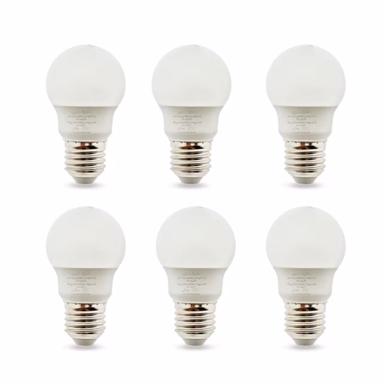لامپ ال‌ای‌دی حبابی  5وات نمانور مدلA50 پایهE27 مجموعه 6 عددی