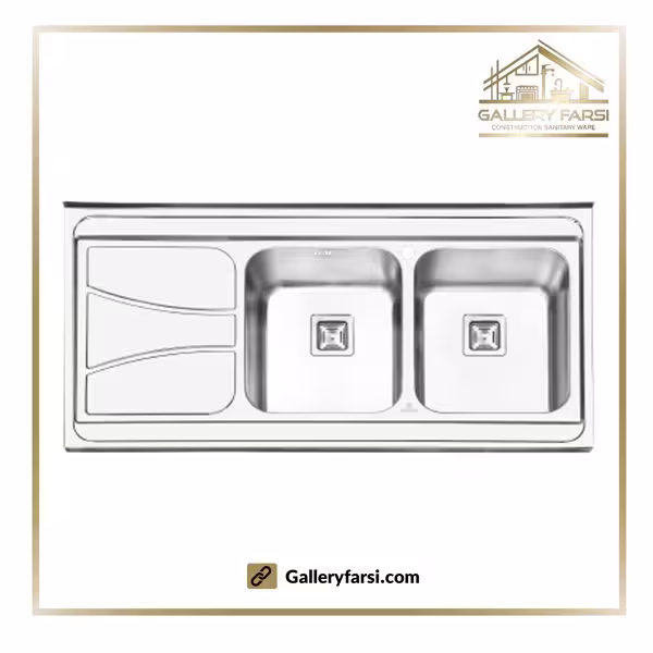 سینک پرنیان استیل روکار مدل PS-1112