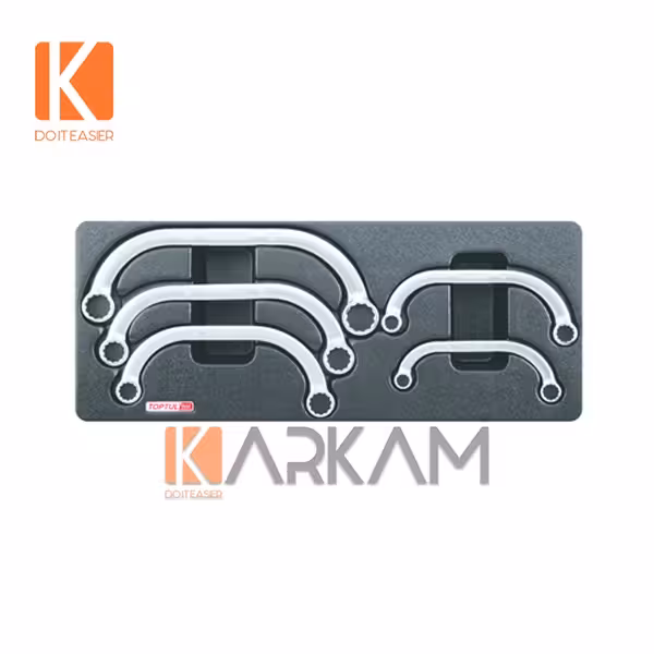 آچار دوسر رینگ هلالی 5 عددی GAAT0504 تاپ تول