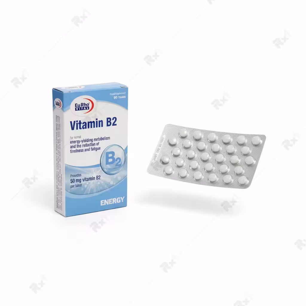 قرص ویتامین B2 یوروویتال 60 عدد