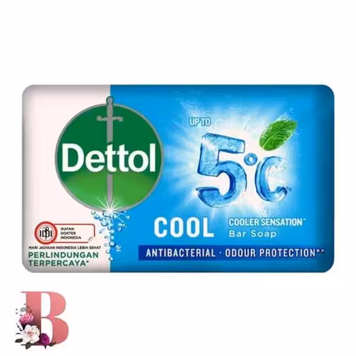 صابون آنتی باکتریال دتول مدل Cool حاوی عصاره نعنا وزن 100 گرم | Dettol Antibacterial Bar Soap Cool Mint 100gr