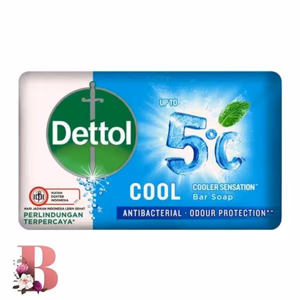 صابون آنتی باکتریال دتول مدل Cool حاوی عصاره نعنا وزن 100 گرم | Dettol Antibacterial Bar Soap Cool Mint 100gr