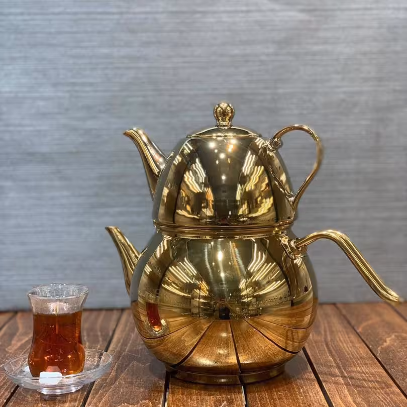 کتری و قوری طلایی کد305