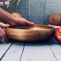 ظرف چوبی پذیرایی گردو کد 880