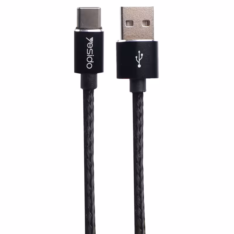 کابل USB به Type-C یسیدو YESIDO CA58 طول 3 متر 2.4 آمپر