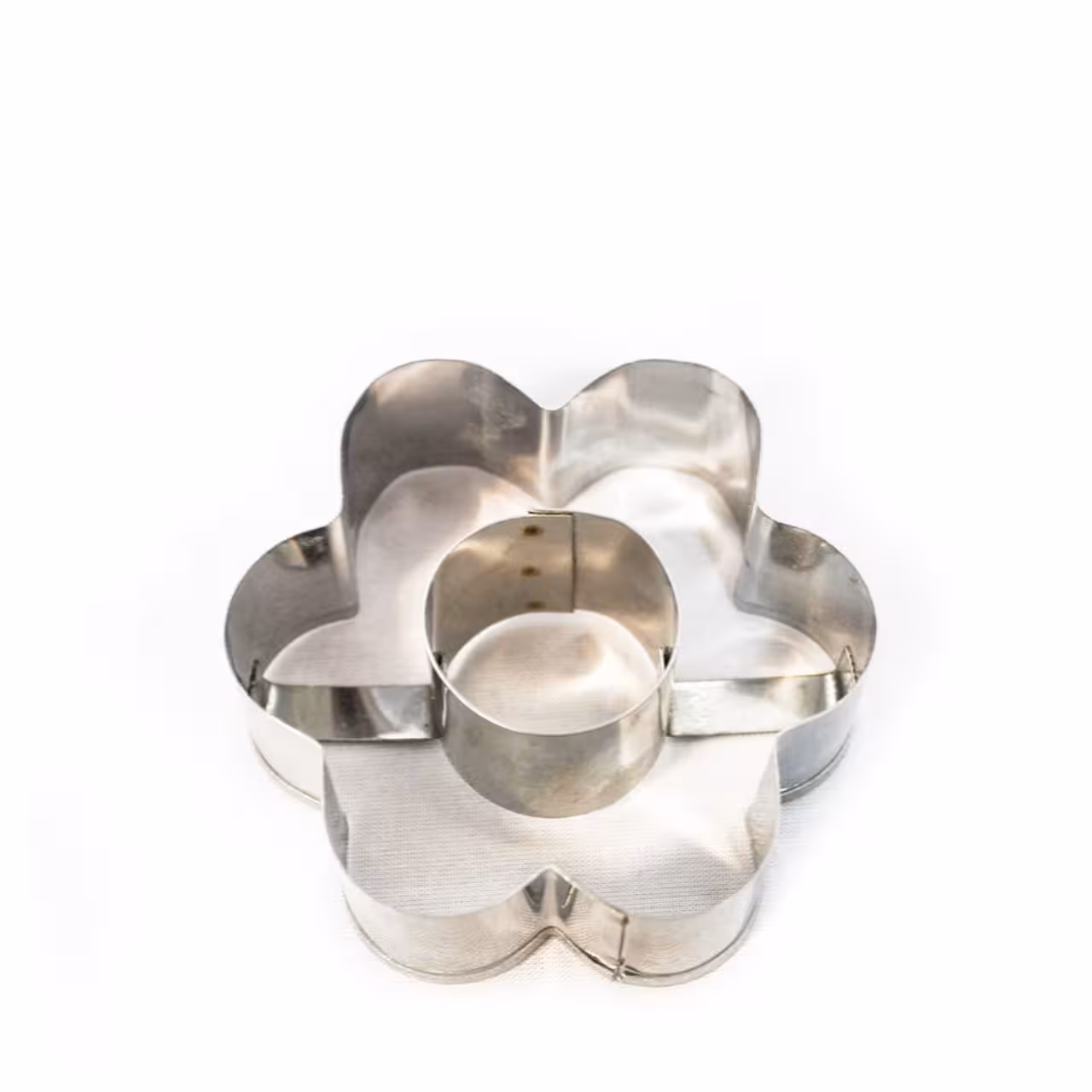 کاتر شیرینی پزی دونات فلزی طرح گل شش پر