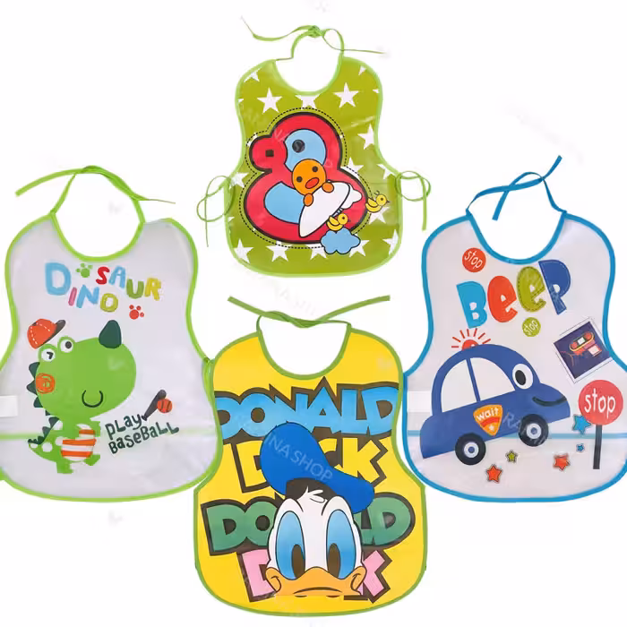 پیشبند پلاستیکی کاسه دار پسرانه مدل بندی