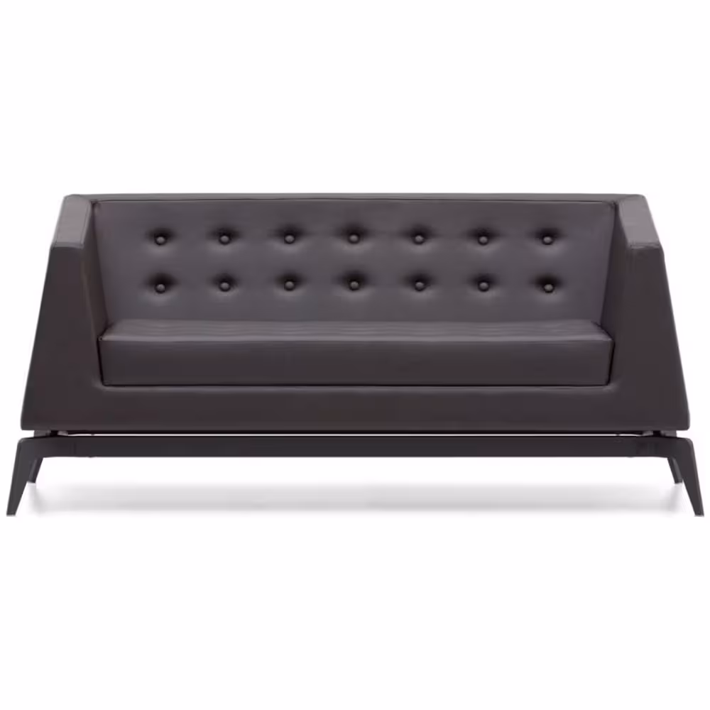 مبل دو نفره کیوپس دسته دار با روکش پارچه نظری