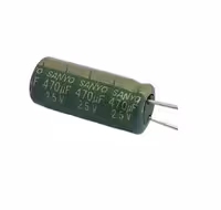 خازن الکترولیت 470 میکرو فاراد 25 ولت sanyo