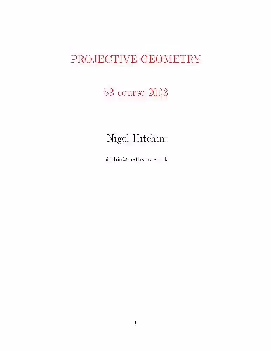 خرید و دانلود نسخه کامل کتاب Projective geometry