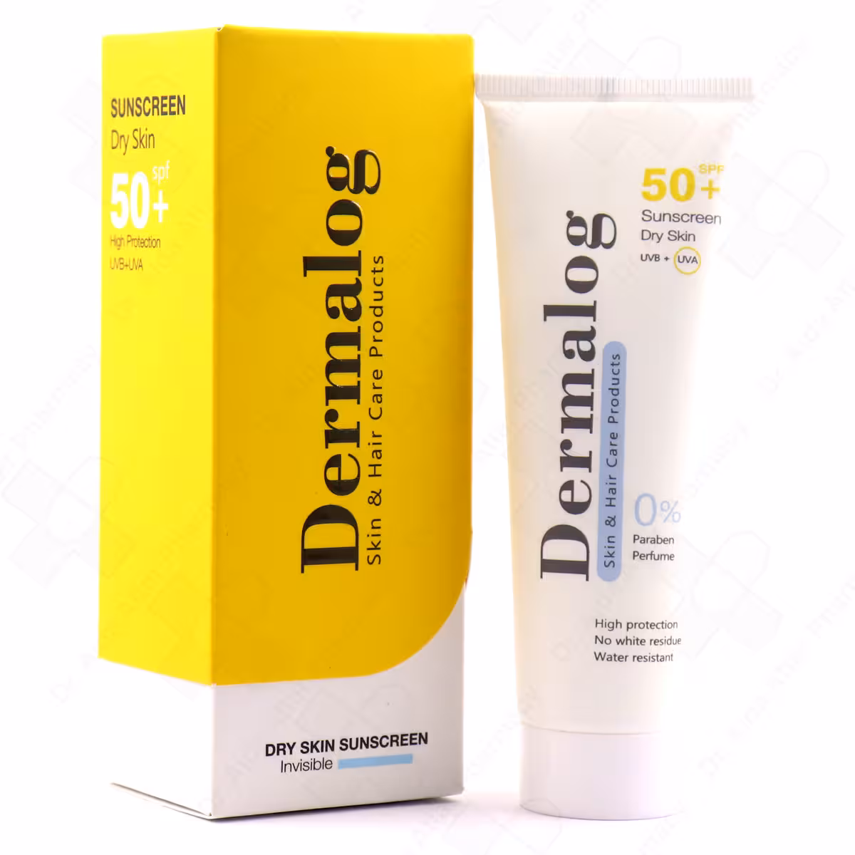 کرم ضد آفتاب پوست خشک بی رنگ SPF50 درمالوگ 50 میلی لیتر