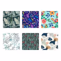 زیر لیوانی چیتوکالا طرح گل مدل set7 مجموعه 6 عددی