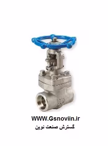 شیرفلکه کشویی &quot;1 کلاس 800 استنلس استیل رزوه ای