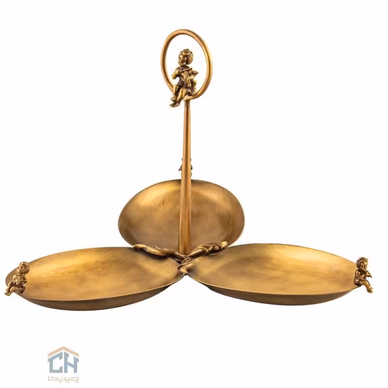 اردو خوری برنجی گلدکیش مدل GK843035