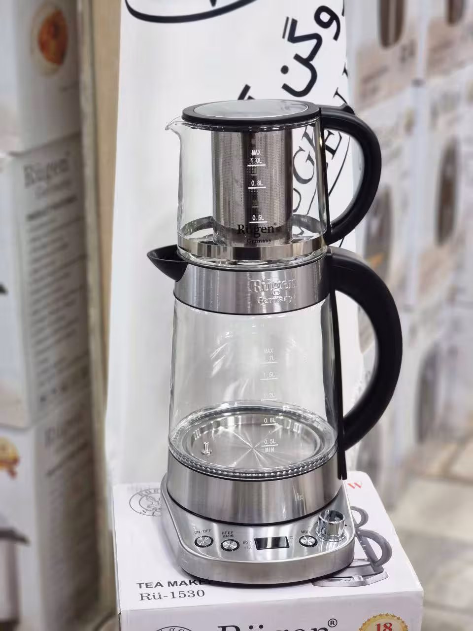 چای ساز روی‌هم روگن مدل RU-1530