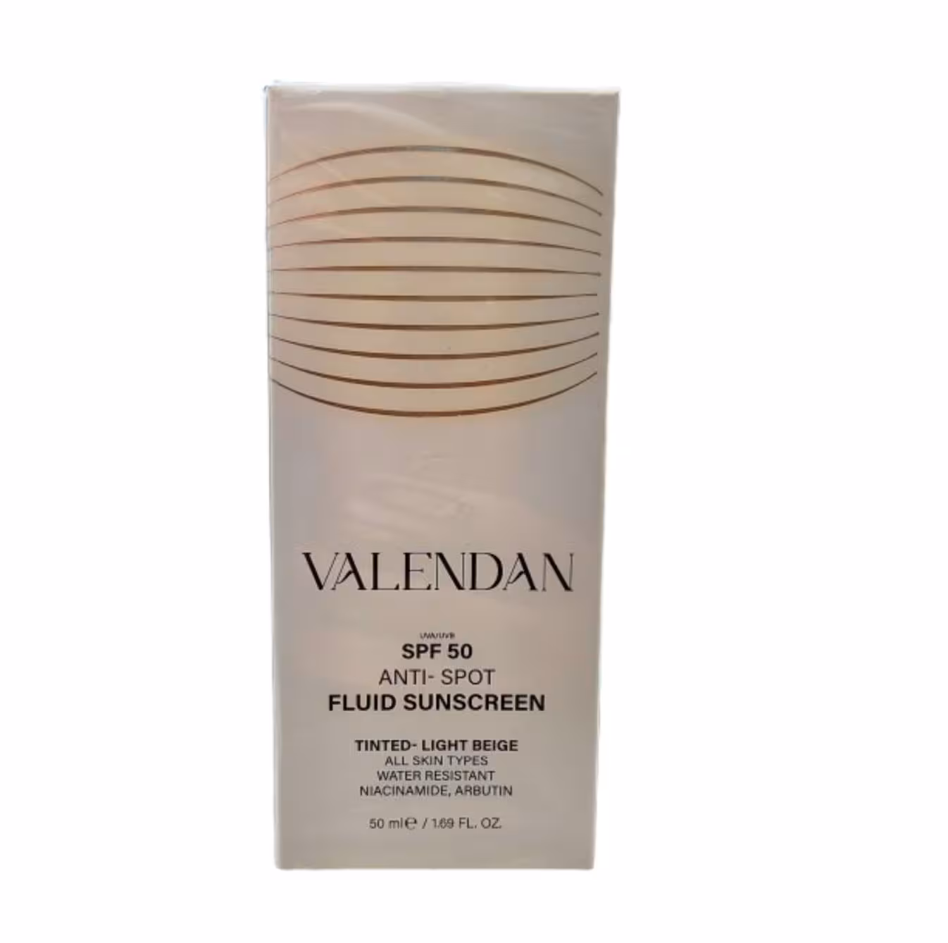 ضد آفتاب فلوئیدی روشن کننده و ضد لک 50 SPF ولندان 50ml ( بژ روشن)