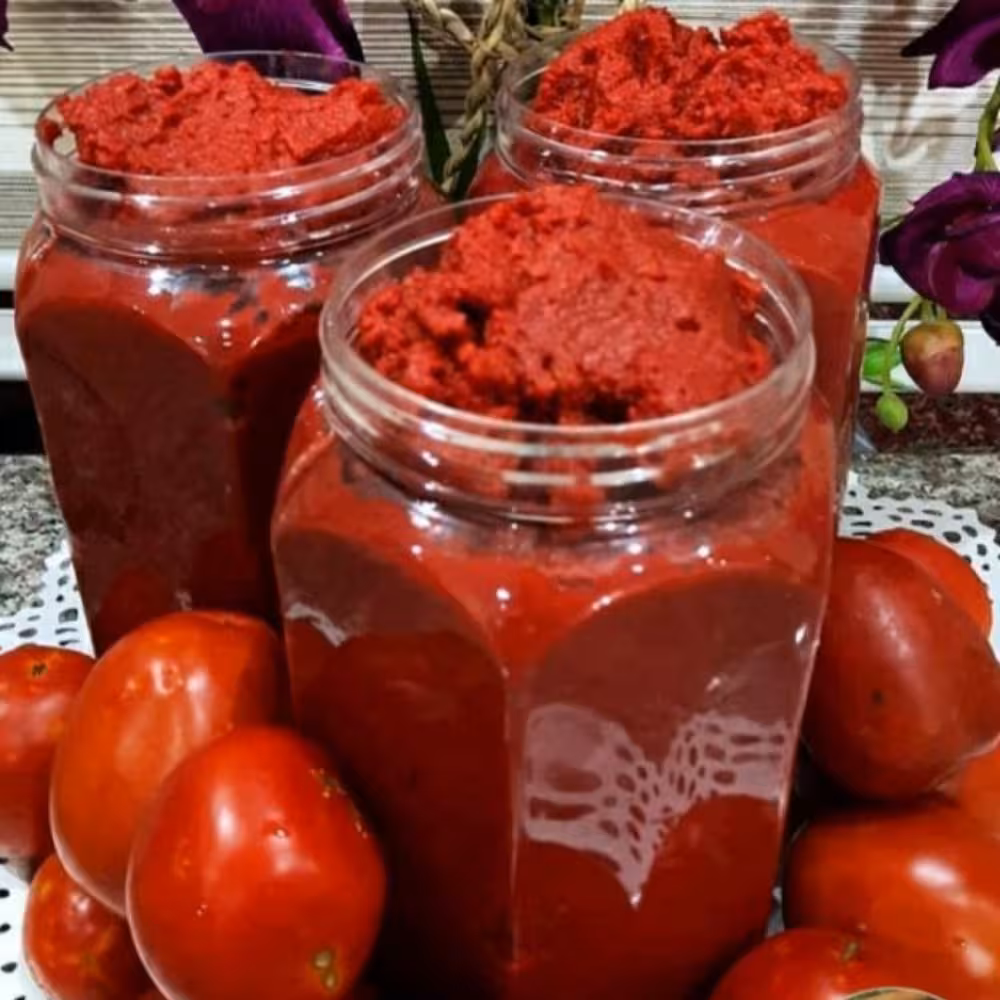 رب گوجه فرنگی خانگی ممتاز (کم نمک)