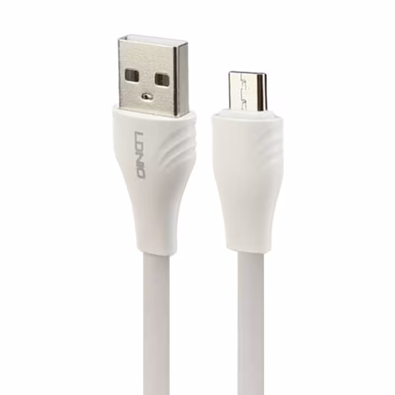 کابل تبدیل USB به microUSB الدینیو مدل LS553 طول 3 متر