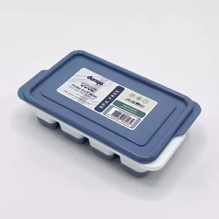 قالب یخ سیلیکونی 8 قسمتی آبی دنیا پلاستیک 16023