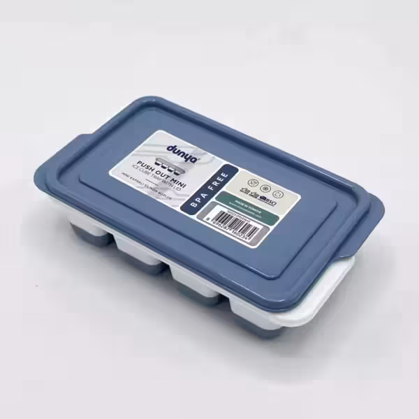 قالب یخ سیلیکونی 8 قسمتی آبی دنیا پلاستیک 16023