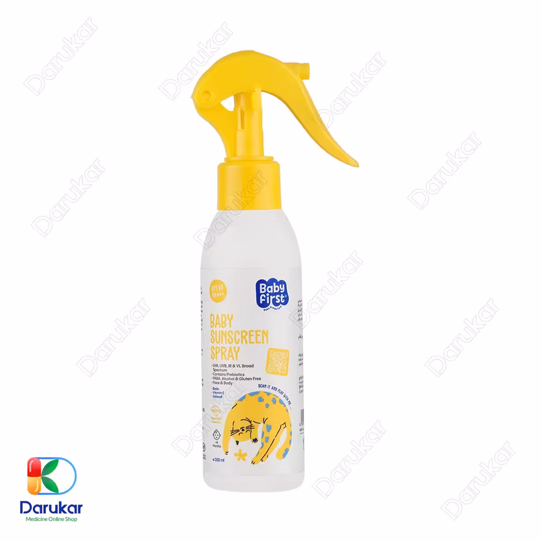 اسپری ضد آفتاب کودک بیبی فرست SPF50