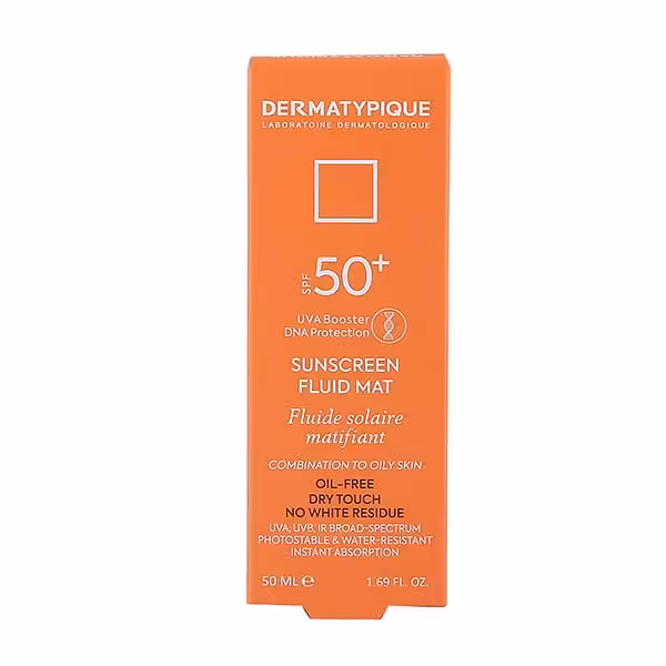 درماتیپیک کرم ضدآفتاب SPF 50 مناسب پوست مختلط تا چرب بی رنگ 50 میلی لیتر - داروکاو