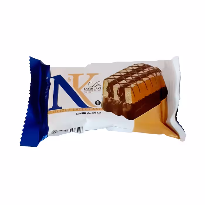 کیک سه لایه کرم کاکائویی اِن کا نظری 40 گرمی