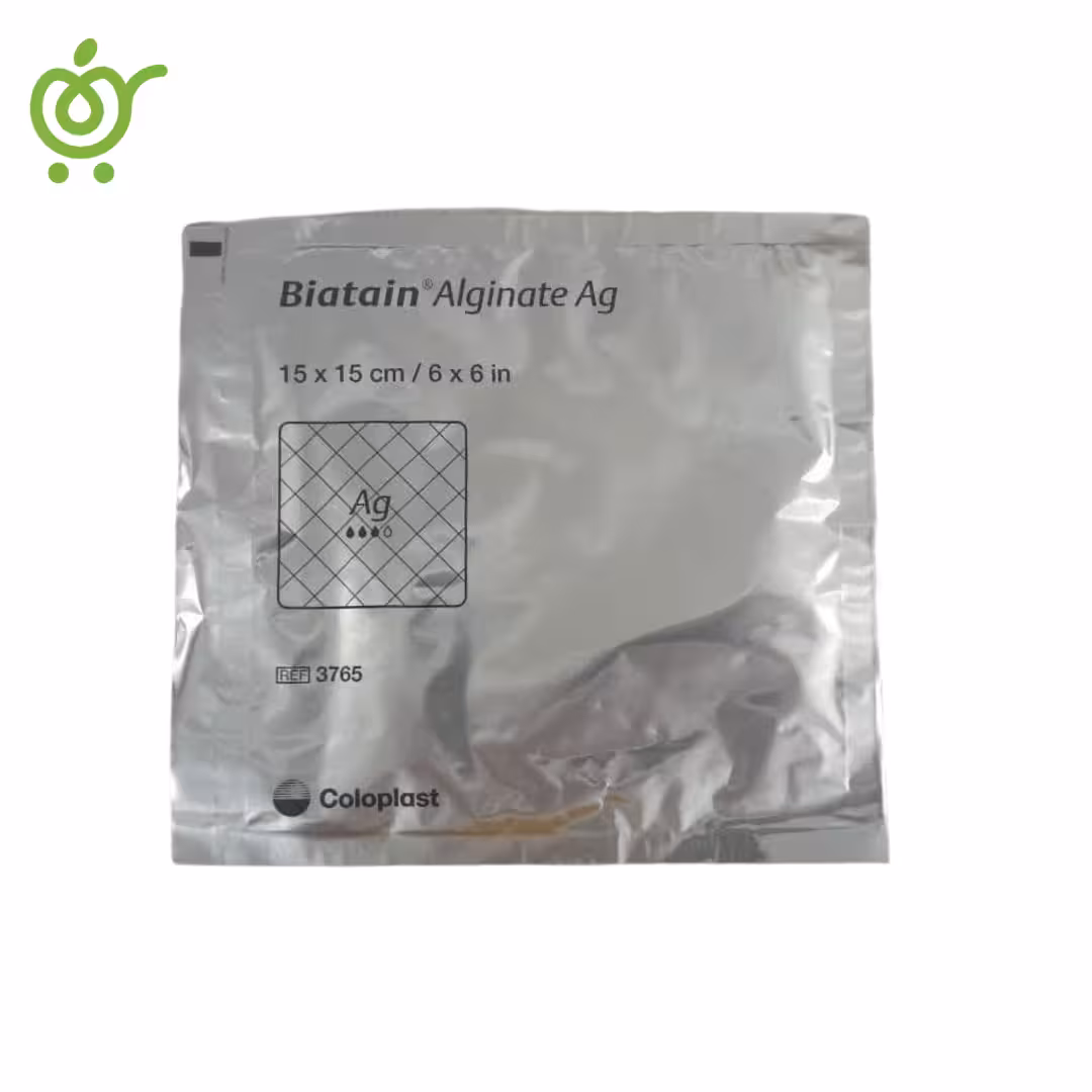 پانسمان آلژینات نقره بیاتین 15*15 کلوپلاست Biatain Alginat Ag (3765) (تاریخ 2027/09/06) | فروشگاه اینترنتی سیب 115
