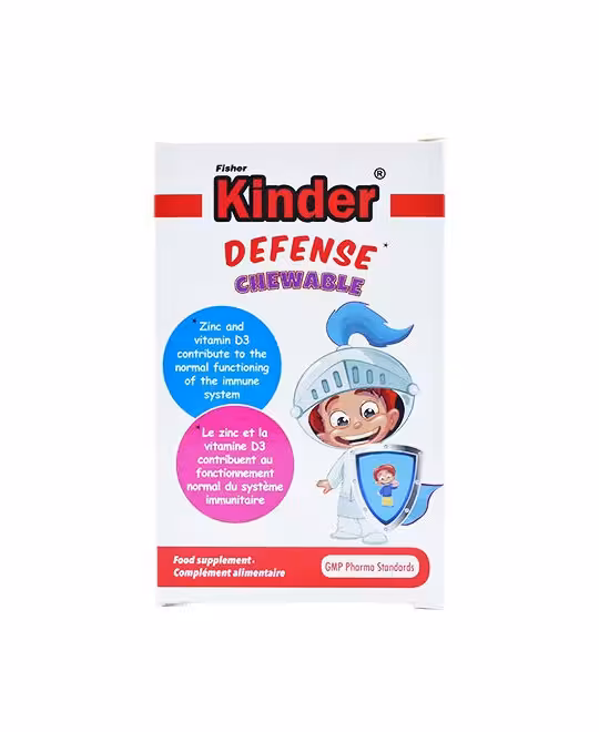 قرص جویدنی دیفنس فیشر کیندر 60 عددی