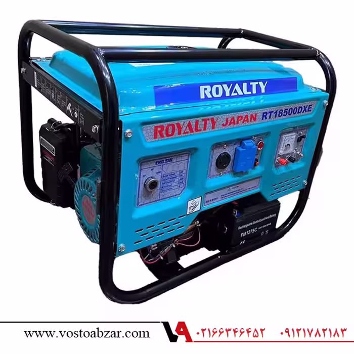 موتور برق بنزینی استارتی 3.5 کیلوواتی رویالتی مدل RT18500DXE