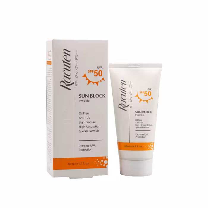 کرم ضدآفتاب با SPF50 فاقد چربی بدون رنگ راکوتن 50گرم