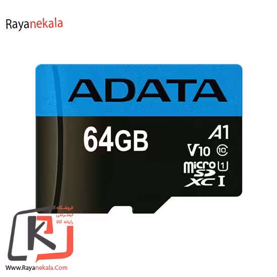 کارت حافظه‌ microSDHC ای دیتا مدل Premier کلاس 10 استاندارد UHS-I U1 سرعت 100MBps ظرفیت 64 گیگابایت