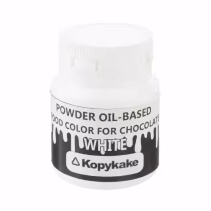 رنگ پودری سفید محلول در روغن کپی کیک
