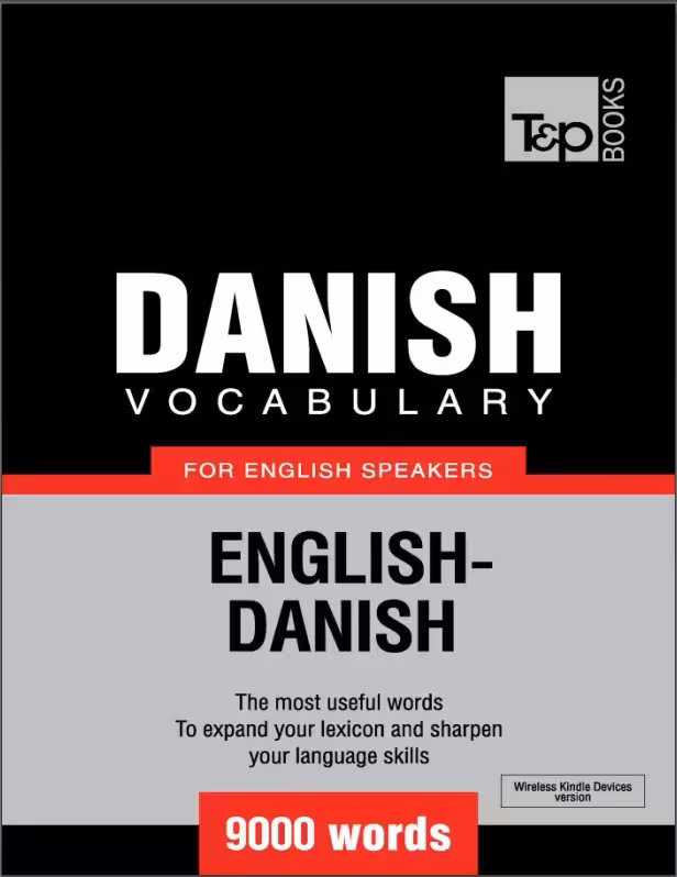 دنیش وکبیولری فور انگلیش اسپیکرز | کتاب دانمارکی Danish Vocabulary for English Speakers 9000 Words