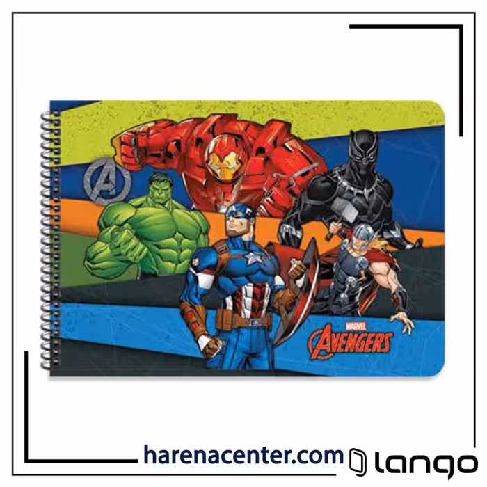 دفتر نقاشی قهرمانان برند لانگو