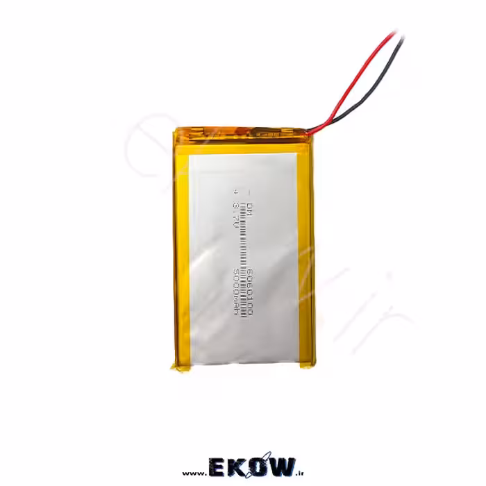 باتری لیتیوم پلیمر 5000mAh(لیتیوم li-po 6060100 3.7 v 5000mAh)
