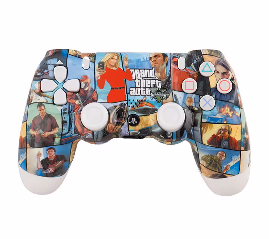 دسته بی سیم PS4 DualShock 4 High Copy طرحGTA