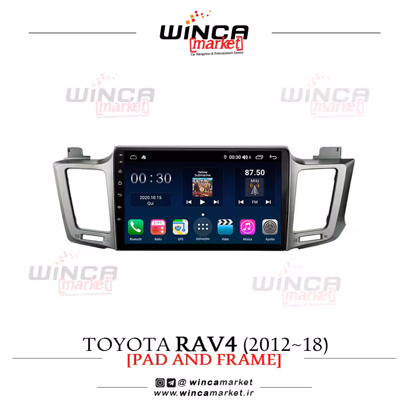 مانیتور اندروید تویوتا راوفور 2012-18 Rav4 برند وینکا WINCA سری S500  پلاس مدل H855