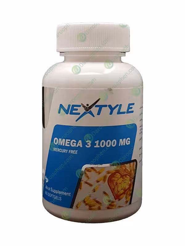 سافت ژل امگا 3 1000 میلی گرم نکستایل 60 عدد – Nextyle Omega 3 1000 Mg 60 Softgels