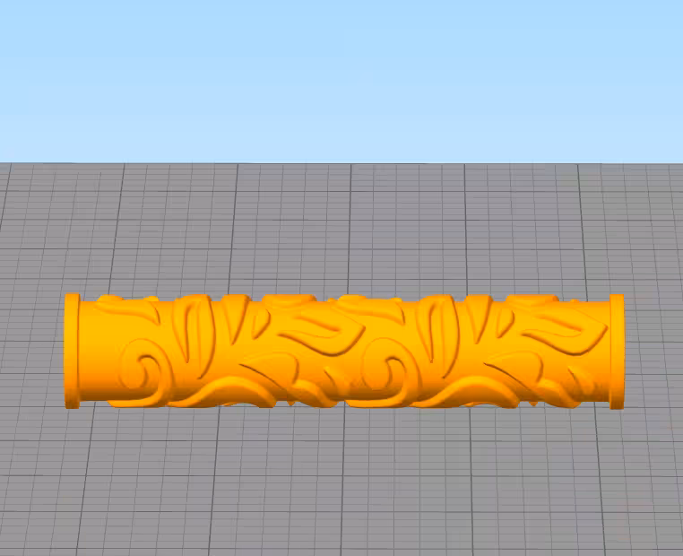 مدل سه بعدی رولر کیک طرح گلبرگ (STL)