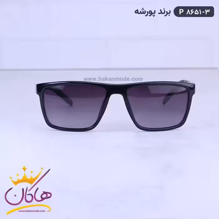 عینک آفتابی مردانه پورشه مشکی P8651/3