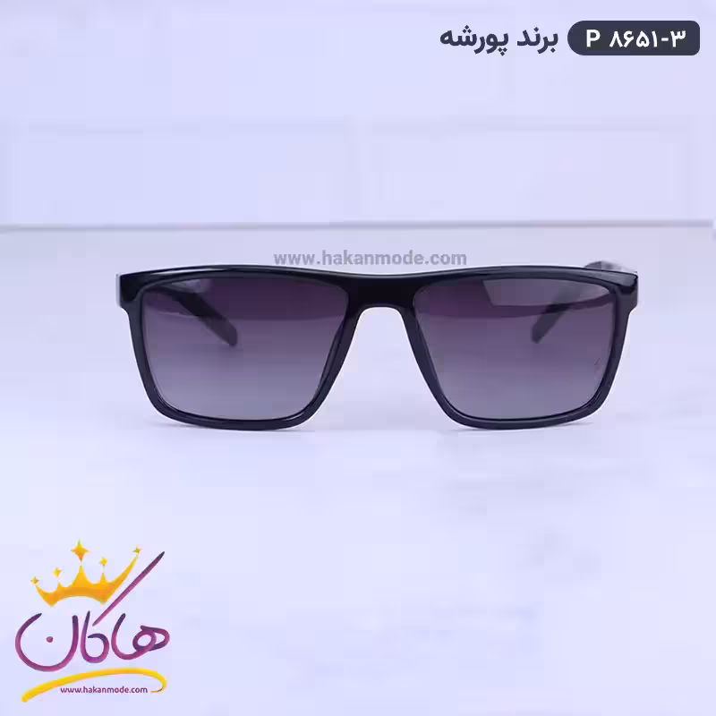 عینک آفتابی مردانه پورشه مشکی P8651/3