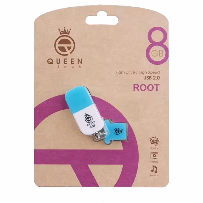 فلش مموری کوئین تک مدل ROOT ظرفیت 8گیگابایت