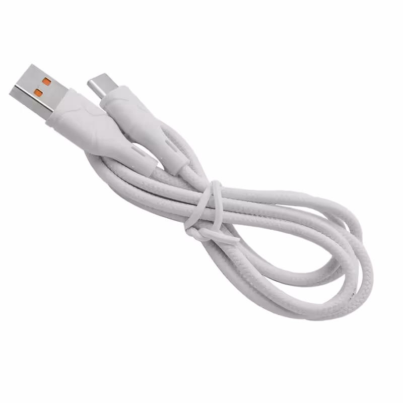 کابل شارژ USB به Type-C بیوا مدل C-06V طول 1 متر توان 2.4 آمپر