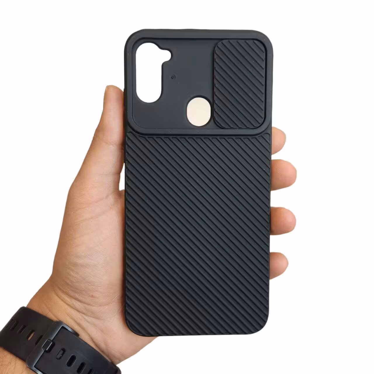 قاب سیلیکونی محافظ لنز دار گوشی سامسونگ A11 - سبز