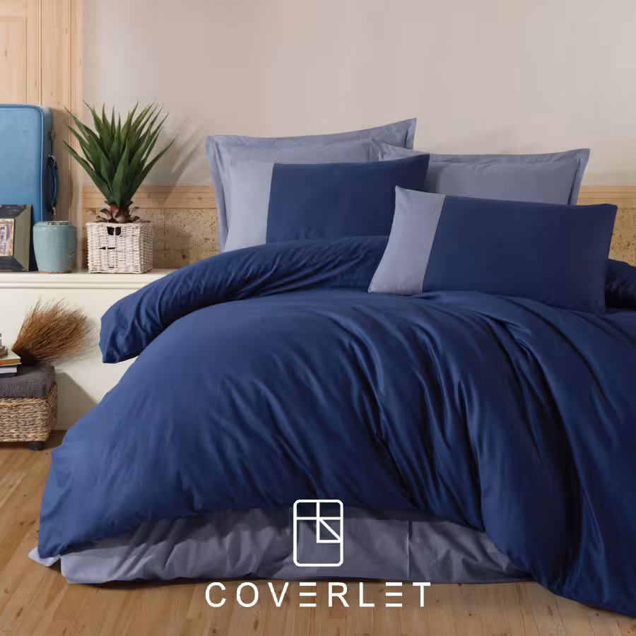 روتختی ساده سرمه‌ای و آبی کاوری مدل Pure