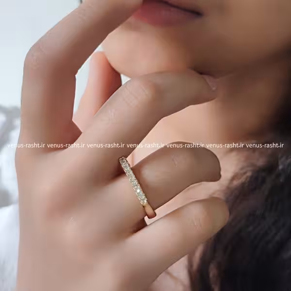 انگشتر ژوپینگ نگین الماسی ظریف