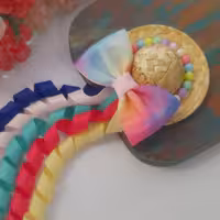 کاپ کلاه سایز کوچیک دخترانه دنباله دار 